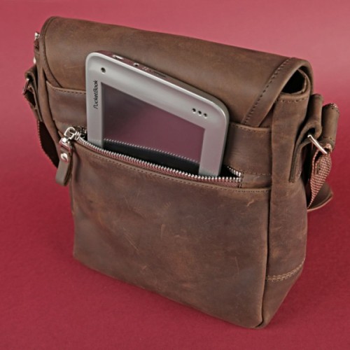 Сумка Shvigel З вінтажної шкіри Коричнева (00890)