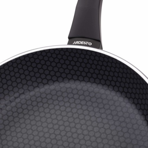 Сковорода Ardesto Gemini Salerno, 24см, алюміній, чорний (AR1324A)