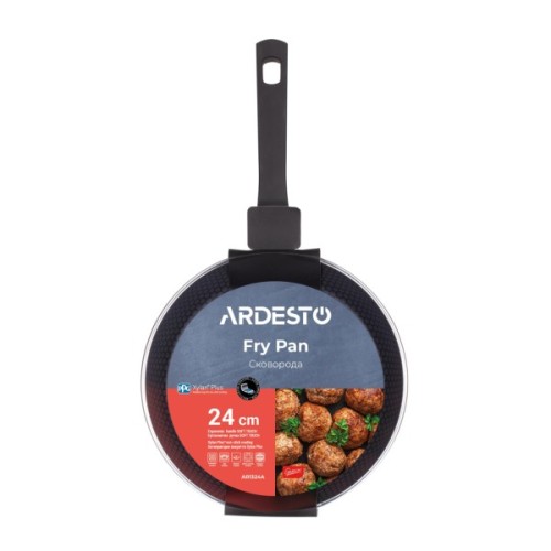 Сковорода Ardesto Gemini Salerno, 24см, алюміній, чорний (AR1324A)