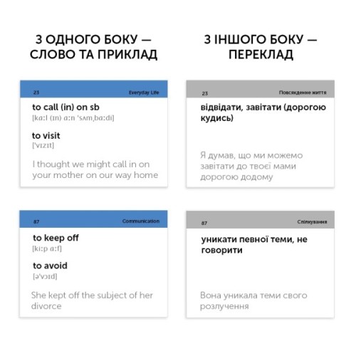 Навчальний набір English Student Картки для вивчення англійської мови Phrasal Verbs В2-С1, українська (591225980)