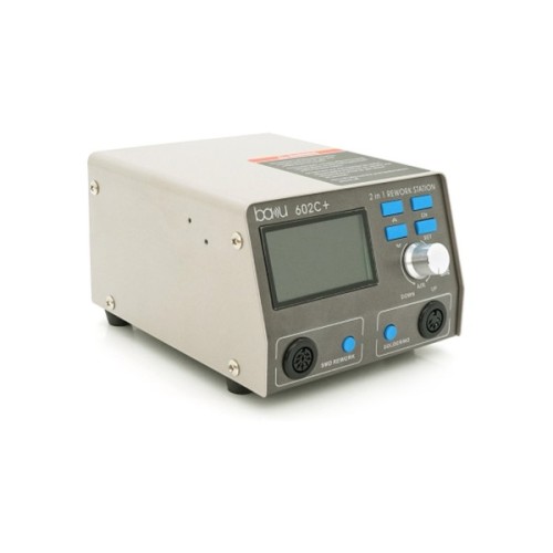 Паяльна станція Bakku BA-602C+ фен, паяльник, цифрова індикація, DC: 220V, 4A, 750W (BA-602C+)