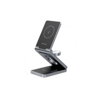 Зарядний пристрій Vention Magnetic Wireless Charger 15W 3-in-1 gray (FGFH0)