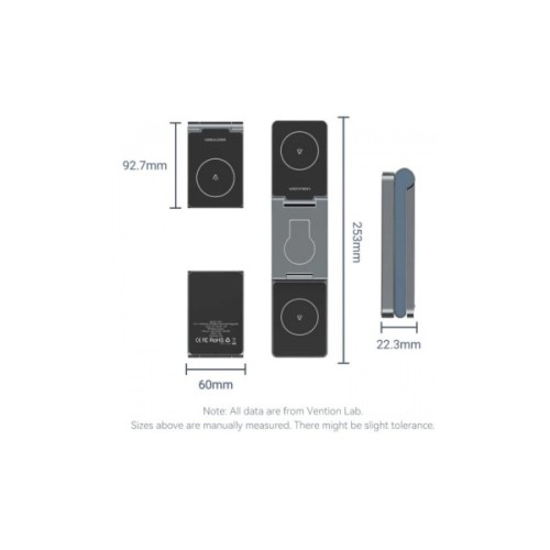 Зарядний пристрій Vention Magnetic Wireless Charger 15W 3-in-1 gray (FGFH0)