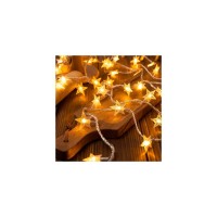 Гірлянда Voltronic Зірочки теплий білий, 40 шт, 6 м., прозрора 3*АА (GirlStar-40LED-6m)