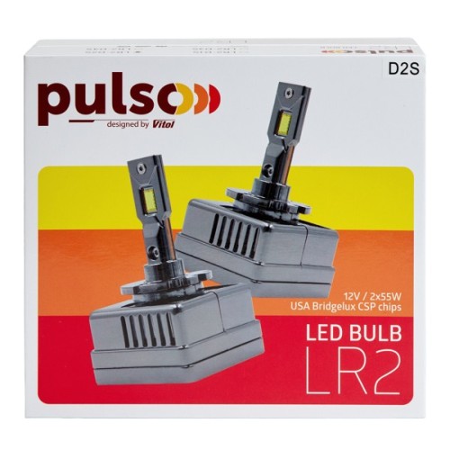 Автолампа PULSO LR2-D2S/USA Bridgelux CSP chips/12V/2*55W/10000Lm/6000k (LR2-D2S)