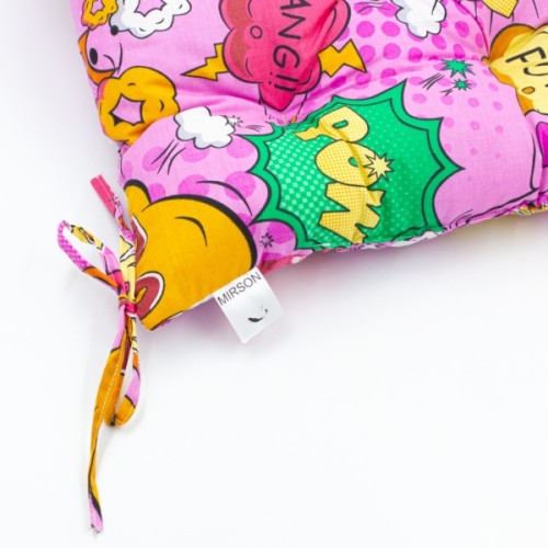 Подушка на стілець MirSon Бязь 17-0512 Bombs pink 40х40 см (2200006185581)