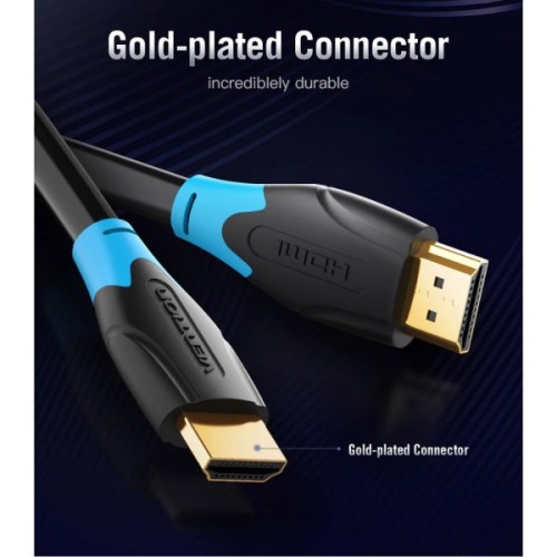 Кабель мультимедійний HDMI M to HDMI M 15.0m 4K30Hz black Vention (AACBN)