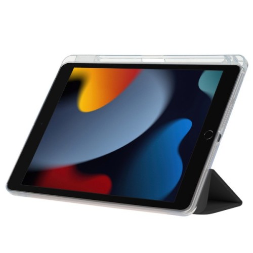 Чохол до планшета BeCover Ultra Slim Origami Transparent Apple Pencil Apple iPad 10.2 2019/2020/2021 Black (711098)