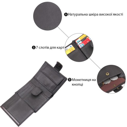 Гаманець Vintage Чорний (14497)