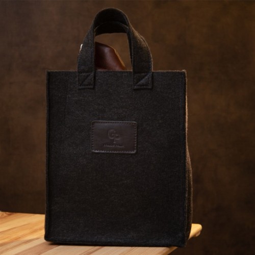 Сумка Grande Pelle Шкіряна через плече Коричнева (11358)