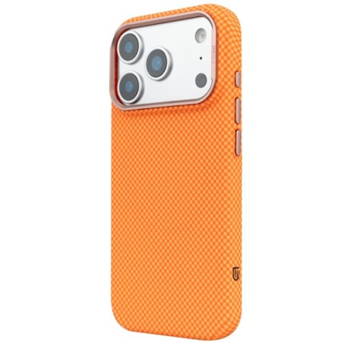 Чохол до мобільного телефона Armorstandart LikeCarbon2 SE MagCase Apple iPhone 17 Pro Max Kevlar Orange Rose Gold (ARM89169)