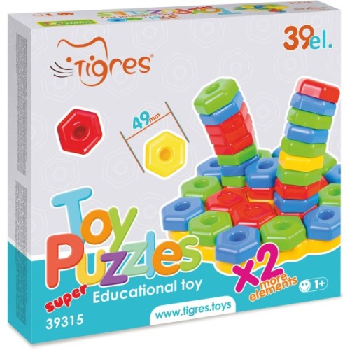 Розвиваюча іграшка Tigres Ігропазли SUPER, 39 елемента (39315)
