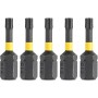Набір біт DeWALT IMPACT TORSION, ударні, Torx, T15, L=25 мм, 5 шт (DT7380T)