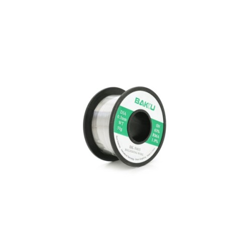 Припій для пайки Bakku BK-5003 0,3mm (Sn 63%, Pb 35.1%, rma1.9%) (BK-5003)
