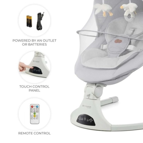 Крісло-гойдалка Kinderkraft Tulsy Gray (5902533926510)