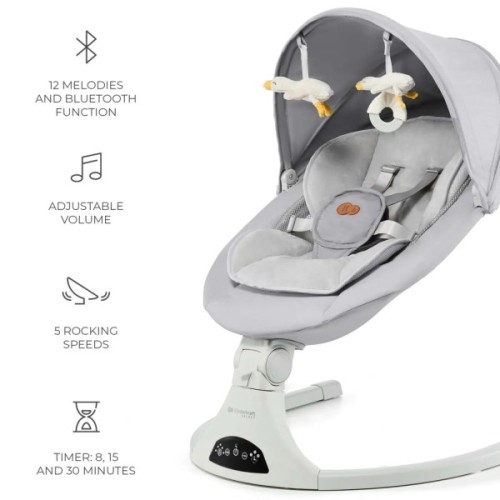 Крісло-гойдалка Kinderkraft Tulsy Gray (5902533926510)