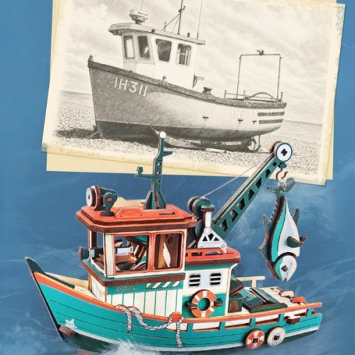 Конструктор Robotime Rokr 3D Lucky Trawler (MCD08)