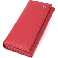 Гаманець ST Leather З натуральної шкіри Червоний (23096)