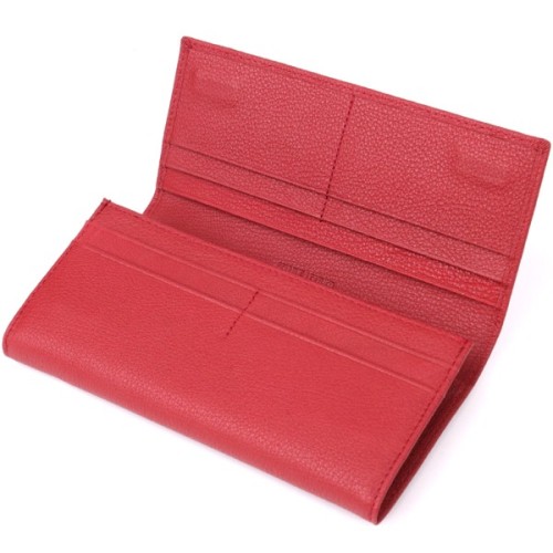 Гаманець ST Leather З натуральної шкіри Червоний (23096)