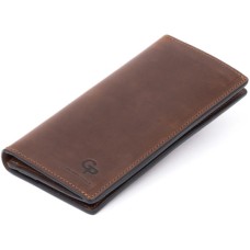 Гаманець Grande Pelle На магнітній кнопці Шоколадний (11314)