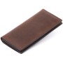 Гаманець Grande Pelle На магнітній кнопці Шоколадний (11314)