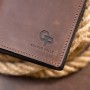 Гаманець Grande Pelle На магнітній кнопці Шоколадний (11314)