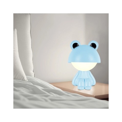 Нічник Kite Світильник LED з акумулятором Cute Froggy, блакитний (K25-316-3-3)
