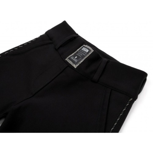 Лосини дитячі A-Yugi з блискучими лампасами (9159-170G-black)