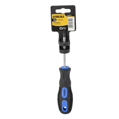 Викрутка Sigma хрестова PH1x75мм СrV (4006521)