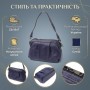 Сумка Vintage З натуральної шкіри Синя (22897)