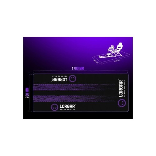 Килимок під крісло Lorgar RX1FM Black/Рurple (LRG-RX1FM)