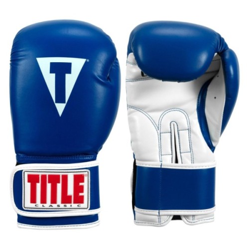 Боксерські рукавички Title Classic Pro Style 3.0 Blue/White 12 oz (CVVTG3 12 BL/WH)