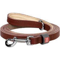 Повідець для котів WAUDOG Classic XXS-XS Ш 12 мм Д 122 см коричневий (60326)