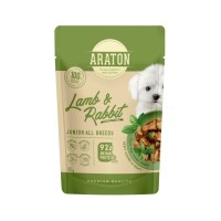 Вологий корм для собак ARATON Junior with Lamb and Rabbit 85 г (ART47932)