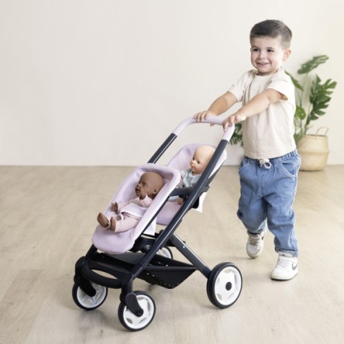 Коляска для ляльок Smoby для двійнят Maxi-Cosi Рожева перлина, 54 х 38, 5 х 64 см, 3+ (7600253221)