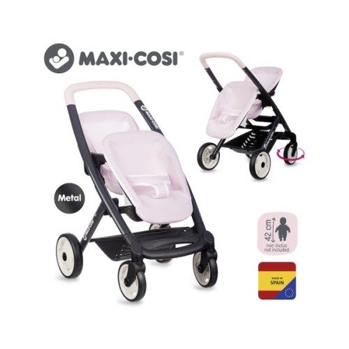 Коляска для ляльок Smoby для двійнят Maxi-Cosi Рожева перлина, 54 х 38, 5 х 64 см, 3+ (7600253221)