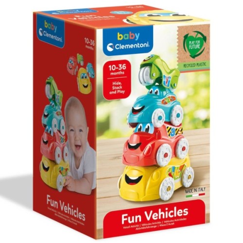 Розвиваюча іграшка Clementoni пірамідка Fun Vehicles (17111)