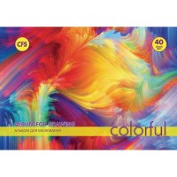 Альбом для малювання Cool For School на пружині COLORFUL, 40аркушів 100г/м2 (CF60904-02)