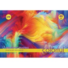 Альбом для малювання Cool For School на пружині COLORFUL, 40аркушів 100г/м2 (CF60904-02)