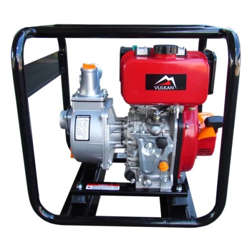 Мотопомпа Vulkan рукав 50мм, 28м3/год, підйом 28м, чиста вода, SCWPD50, дизельна (79164)