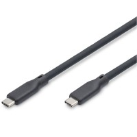 Дата кабель USB-C to USB-C 1.5m USB4 2.0 80G 240W 16K silicone black Digitus (AK-300350-015-S)