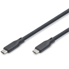 Дата кабель USB-C to USB-C 1.5m USB4 2.0 80G 240W 16K silicone black Digitus (AK-300350-015-S)