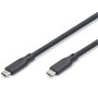 Дата кабель USB-C to USB-C 1.5m USB4 2.0 80G 240W 16K silicone black Digitus (AK-300350-015-S)