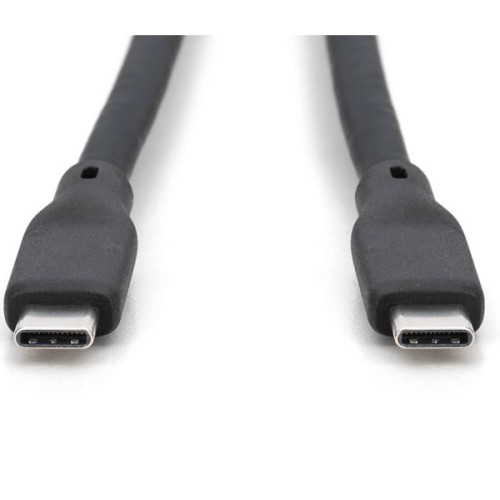 Дата кабель USB-C to USB-C 1.5m USB4 2.0 80G 240W 16K silicone black Digitus (AK-300350-015-S)