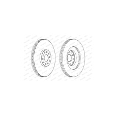 Гальмівний диск FERODO DDF1504C-1