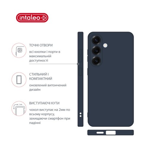 Чохол до мобільного телефона Intaleo Silicone Samsung Galaxy A36 Dark Blue (1283126640285)