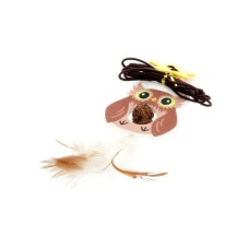 Іграшка для котів Hippie Pet Сова з мотузкою коричнева 2 м (HIPCT2401060RU)