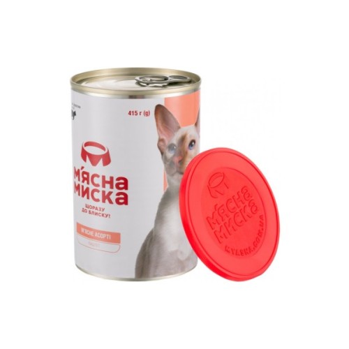 Паштет для котів М'ясна Миска асорті 415 г (4820255190273)