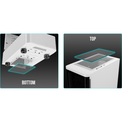 Корпус для ПК Gamdias TALOS E3 CG WH (4711514501209)