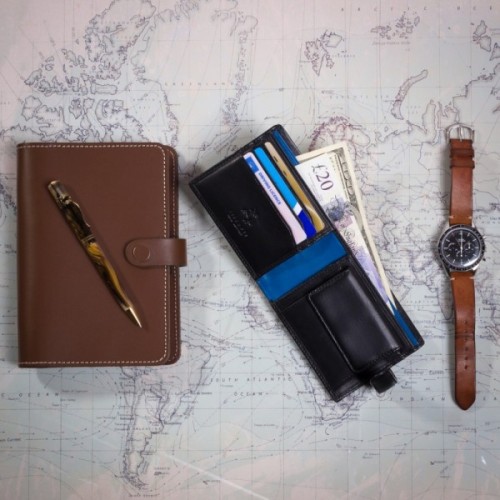 Гаманець Visconti PM100 Vincent з RFID Black Cobalt (PM100 BK/CB)